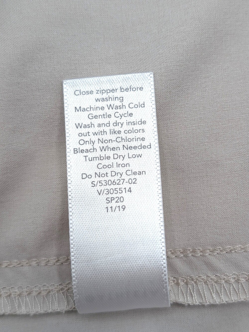 Athleta "Chelsea" Sz 8 Taupe/Stone Super Soft Fabric Flowy Wide Leg Zip Pockets - Picture 14 of 16